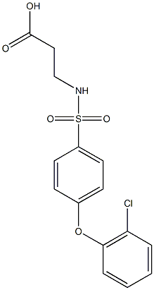 N-[4-(2-Chlorophenoxy)phenylsulfonyl]-^b-alanine, 96% CAS#: 606945-29-3
